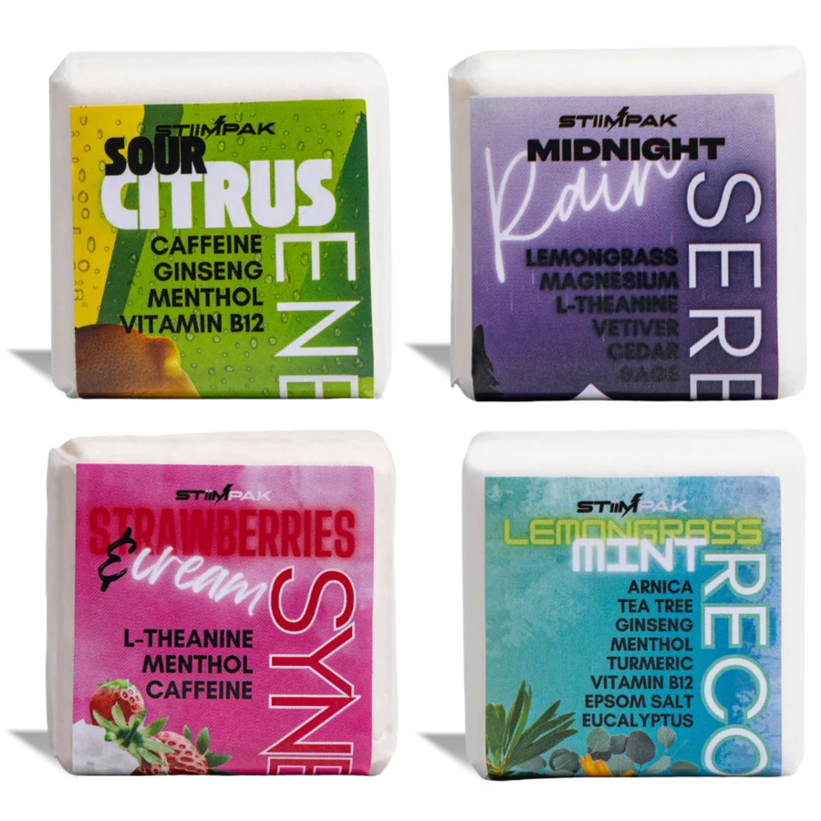 Variety of Stiimpak shower steamer scents