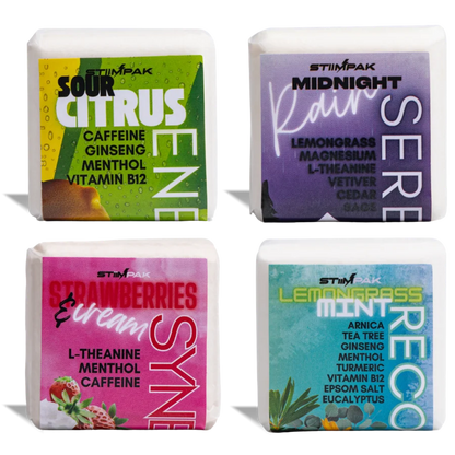 Variety of Stiimpak shower steamer scents