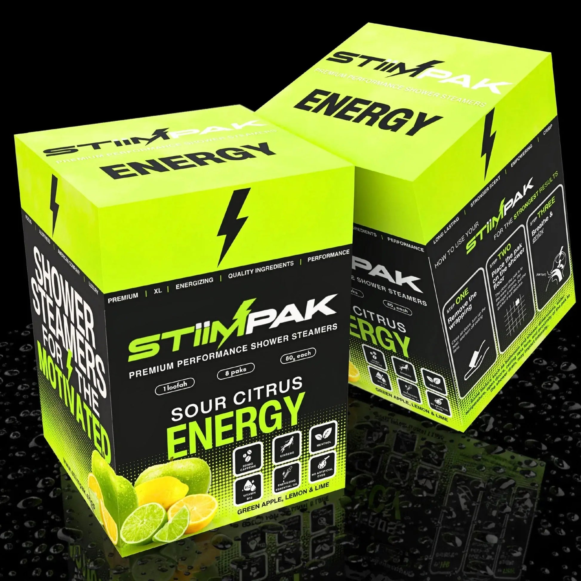 Energy Shower Steamers for Focus & Pre-Workout | STiiMPAK
