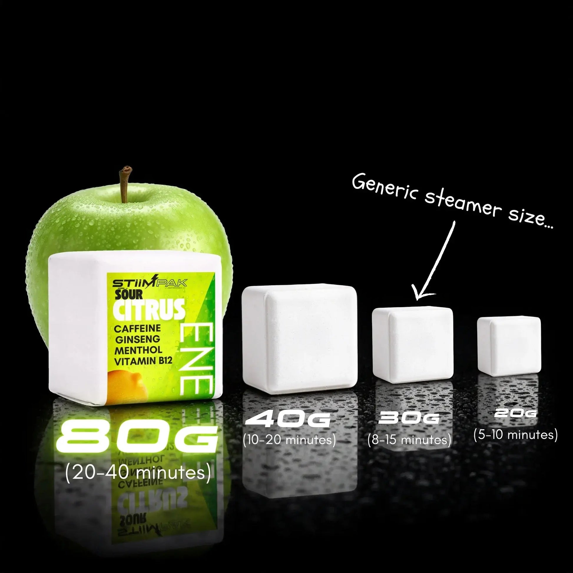 E. ENERGY WASH PACK 2個セット Energy Shower Steamers for Focus & Pre-Workout | STiiMPAK