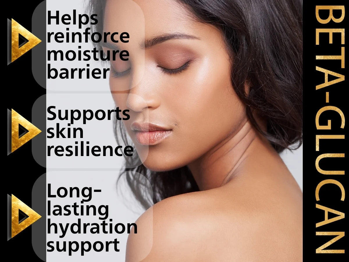 Woman's face with Beta-Glucan benefits