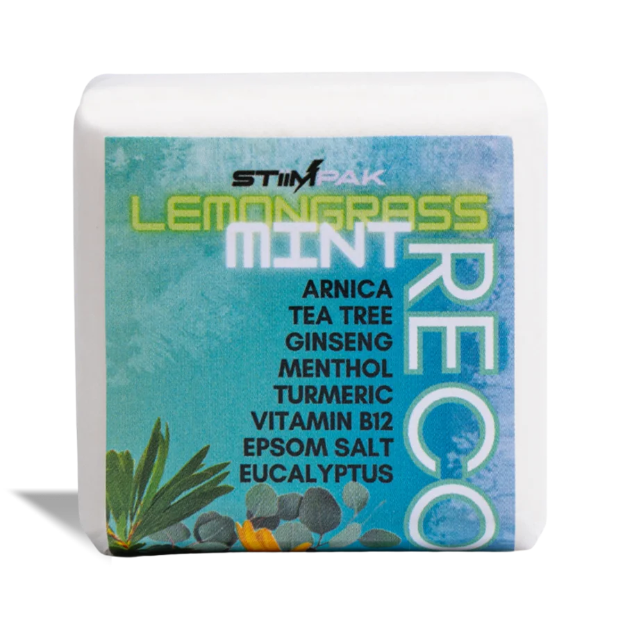 StiimPak Lemongrass Mint product packaging with natural elements