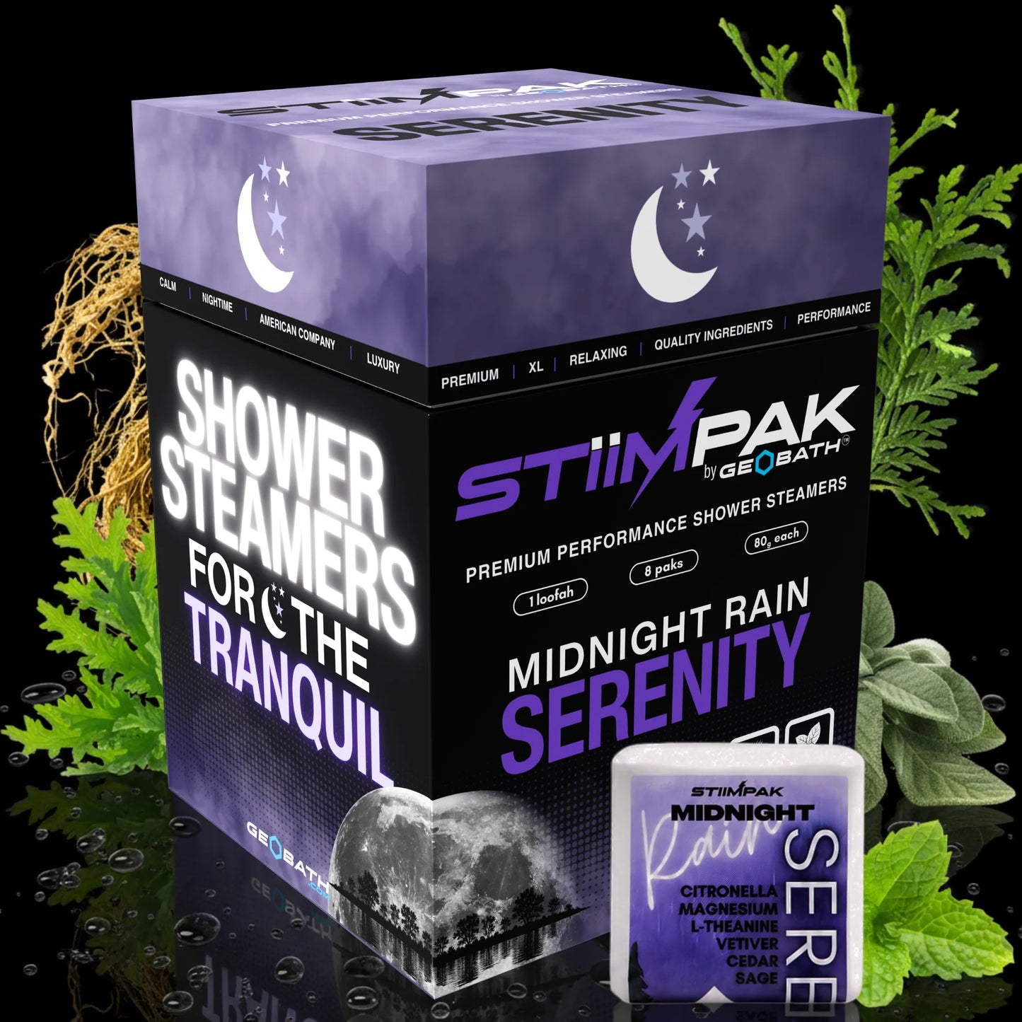 Serenity Midnight Rain for Evening Relaxation and Reset