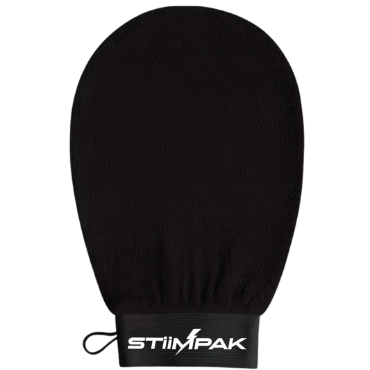 Black mitt with Stiimpak logo 