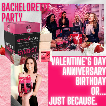 StimPak product with promotional text for a bachelorette party, Valentine's Day, anniversary, birthday, or any occasion.